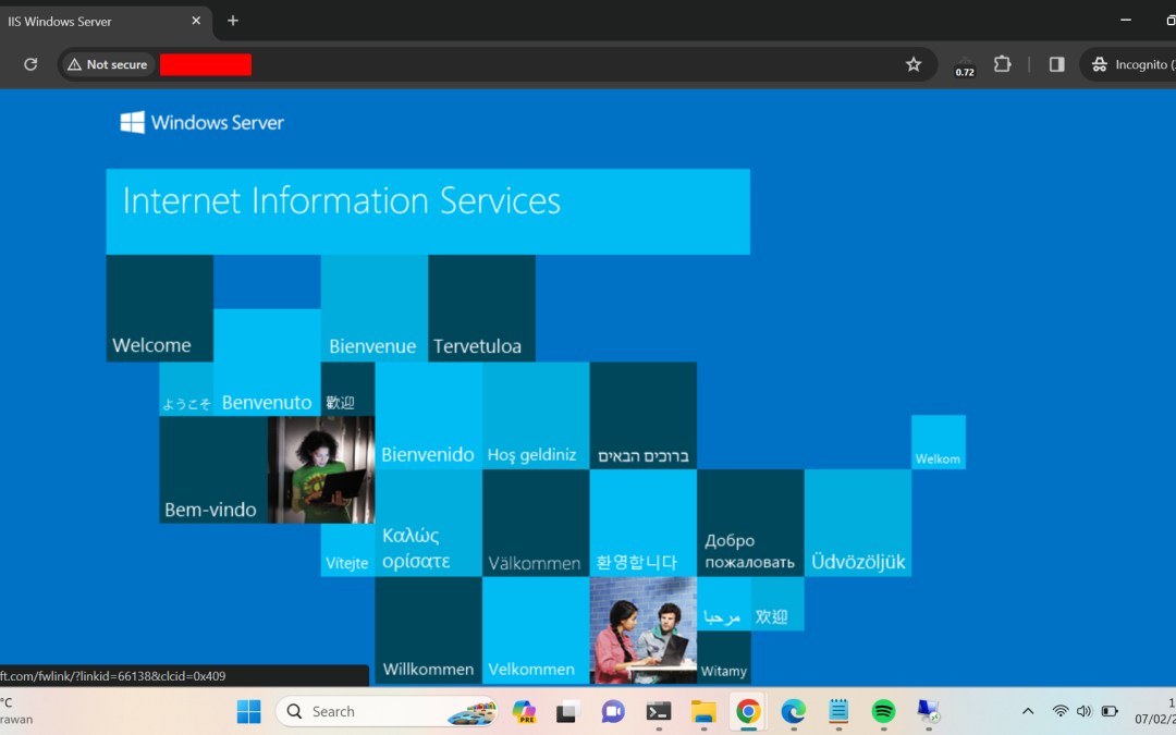 Install IIS pada Windows Server 2022